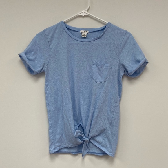 J. Crew Tops - J Crew Tie front crop tee